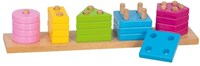 Goki Holz Formenpuzzle Lernspielzeug 20-teilig Farben-2