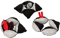 Mom's Care SOFT BABY TOYS Montessori Ball with mirror White&Black 10