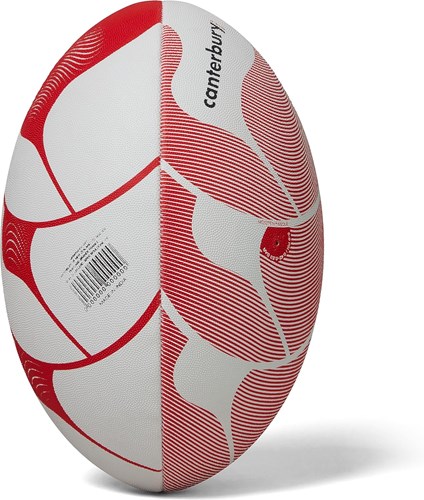 Canterbury Rugbyball Thrillseeker weiß rot Größe 5 Trainingsball-3