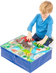 Pop-it-Up Spielzeug Aufbewahrungsbox Dinosaurier - Spielmatte und Aufbewahrung für Kinder