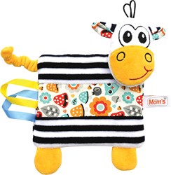 Mom's Care Zebra Schmusetuch Babyspielzeug mit Etiketten