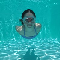 Schildkröt Kinder Schwimmbrille rot - Schwimmen Tauchbrille Silikon-2