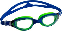 Schildkröt Kinder Schwimmbrille - Silikon, Anti-Beschlag, Blau/Grün