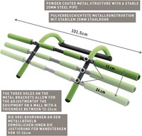 Schildkröt Fitness Türreck Multifunktional verstellbar, Klimmzugstange grün-2