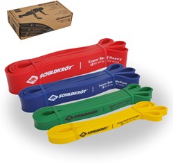 Schildkröt Fitness Widerstandsbänder Set aus 4 elastischen Super Bands