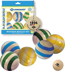 Schildkröt Holz-Boccia-Set für draußen mit Aufbewahrungsbeutel