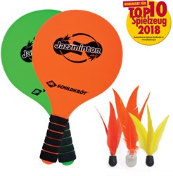Schildkröt Jazzminton Set Beachball LED Birdies Spielspaß