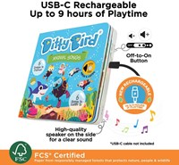 Ditty Bird Geräuschebuch Tierlieder interaktives Musikbuch Spielzeug-2