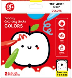 Banana Panda looong Ausmalbuch: Der Schreibgriff Farben 18+