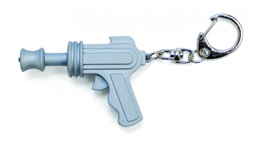 Kikkerland Space Gun Schlüsselanhänger mit LED-Lampe - Spielzeug Gadget-2