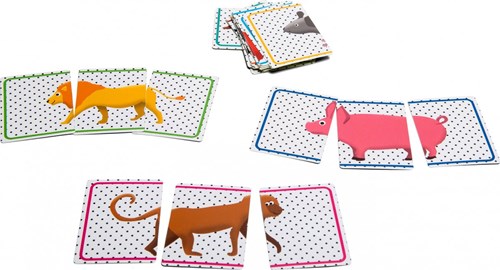 BS Toys Tiere Kartenspiel Lernspielzeug - Dieren Geklets-3