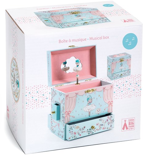 Djeco LITTLE BIG ROOM - BOÎTES A MUSIQUE Ballerine en scène - FSC MIX
