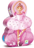 Djeco PUZZLES - PUZZLES SILHOUETTES La ballerine à la fleur - 36 pcs - FSC MIX