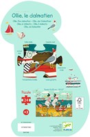 Djeco PUZZLES - PUZZLES SILHOUETTES Ollie, le dalmatien - 24pcs - FSC MIX