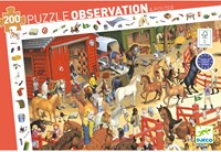 Djeco PUZZLES - PUZZLES OBSERVATION Equitation - 200 pcs - FSC MIX