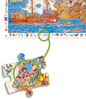 Djeco PUZZLES - PUZZLES OBSERVATION Les pirates - 100 pcs - FSC MIX