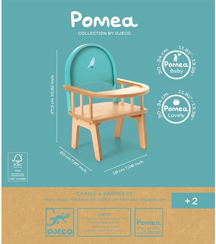 Djeco POMEA COLLECTION - ACCESSOIRES POMEA Chaise à barreaux - FSC 100%