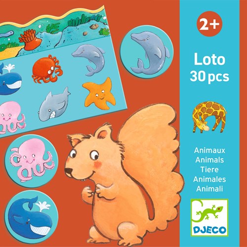 Djeco JEUX  EDUCATIFS - MÉMOS, LOTOS, DOMINOS Loto animaux - FSC MIX