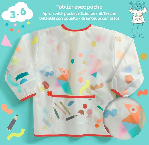 Djeco LES COULEURS DES PETITS - ACCESSOIRES DES PETITS Tablier avec poche