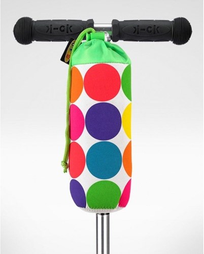 Micro Flaschenhalter Scooter Zubehör neon dots - isolierte Halterung-2