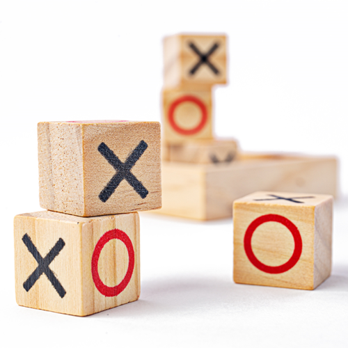 BigJigs Holz Tic Tac Toe Reisespiel mini-3
