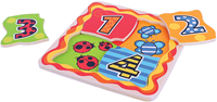 BigJigs Holz Zahlen Puzzle - Lernspielzeug - 4 Teile-2