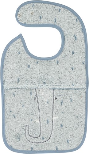 Trixie Baby Lätzchen Mrs. Elephant - Bio-Baumwolle - Blau - Verstellbar-2