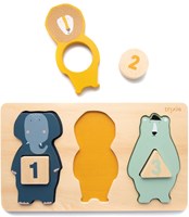 Trixie Holz Zählpuzzle Lernspielzeug Baby und Kleinkind-2
