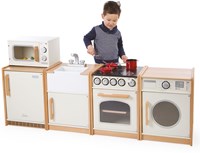 Tidlo Spielzeug Mikrowelle Holz Kinderküche pädagogisch Rollenspiel-2
