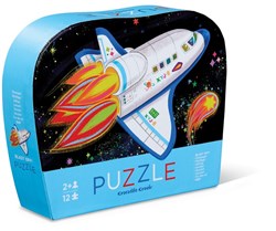 Crocodile Creek Weltraum Puzzle - Mini-Puzzle Rakete 12 Teile