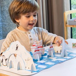 Adventerra Games Brettspiel Polar Adventure - Lernspiel für Kinder Klima