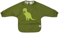 Trixie abwaschbares Lätzchen mit Ärmeln - wasserdichtes Baby-Lätzchen Mr. Dino