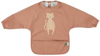 Trixie Lätzchen mit Ärmeln - wasserdichtes Baby-Lätzchen Mrs. Cat rosa