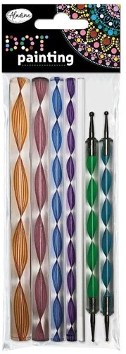 Aladine kreative Dot Painting Set - 7 Werkzeuge für Punkte und Basteln
