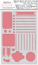 Aladine Bullet Journal Schablone A5 organisieren - kreatives Stencil