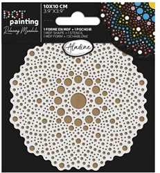 Aladine Malen Mandala Punktmalerei Set 10 cm kreatives Spielzeug