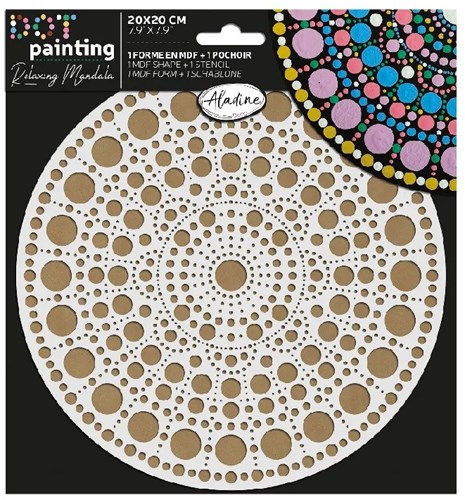 Aladine kreatives Malen Duo Dot Painting Set Mandala 20 cm