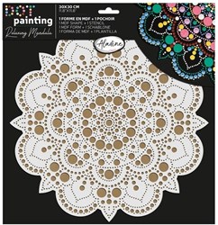Aladine Malen Duo Dot Painting Set Mandala 20 cm kreatives Spielzeug