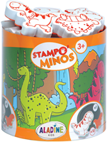 Aladine Dinosaurier Schaumstempel - Kreatives Spielzeugset für Kinder