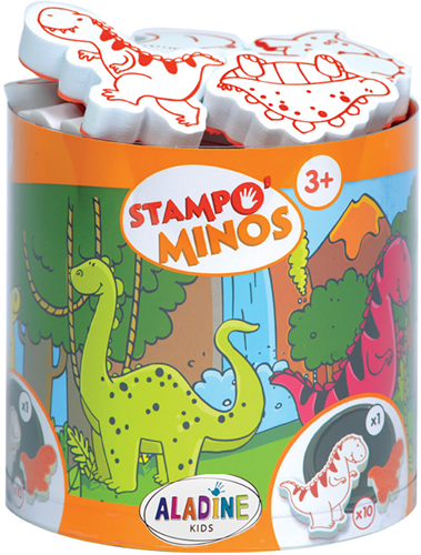 Aladine Dinosaurier Schaumstempel - Kreatives Spielzeugset für Kinder