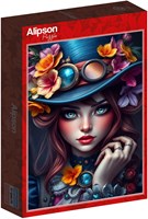 Alipson Puzzle A Lady in a Hat -  Teile-2
