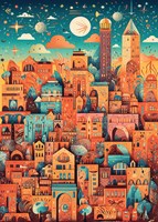Alipson Puzzle Erstaunliche Stadt - 500 Teile