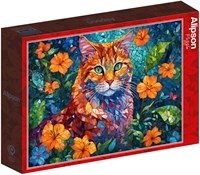 Alipson Puzzle Katzenmosaik - 1000 Teile-2