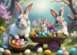 Alipson Puzzle Easter Bunnies -  Teile