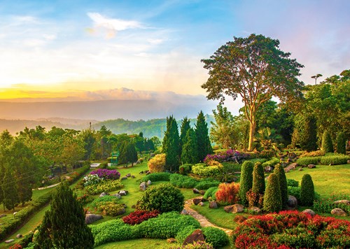 Alipson Puzzle Garden on the Hill -  Teile