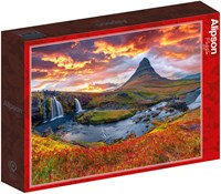 Alipson Puzzle Kirkjufellsfoss-Wasserfall - Island - 500 Teile-2