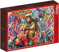 Alipson Puzzle Teddy on the Go - 1000 Teile-2