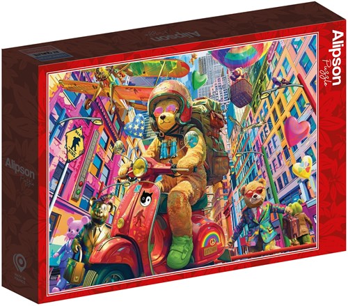 Alipson Puzzle Teddy on the Go - 1000 Teile-2