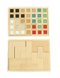Andreu Toys Puzzle Texturen Lernspiel Mehrfarbig Karton