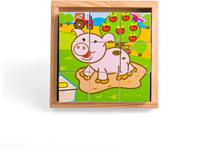 Bigjigs Block puzzle Bauernhoftiere-2